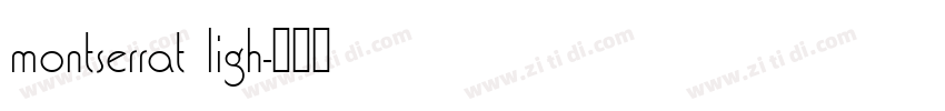 montserrat ligh字体转换
